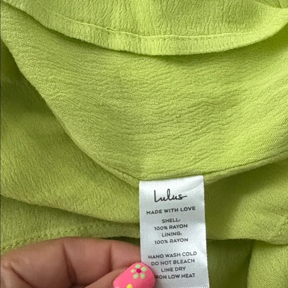 Lulus Island Time Lime Green Ruffled Midi Dress - Picture 14 of 15